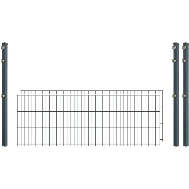 Bellamondo Industrie 8/6/8 Doppelstabmattenzaun Anthrazit 250 cm