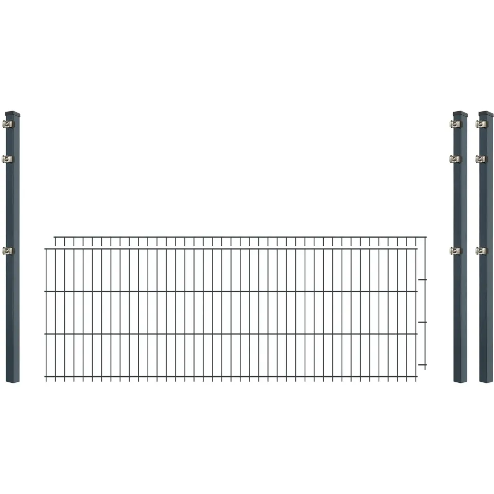 Bellamondo Industrie 8/6/8 Doppelstabmattenzaun Anthrazit 250 cm