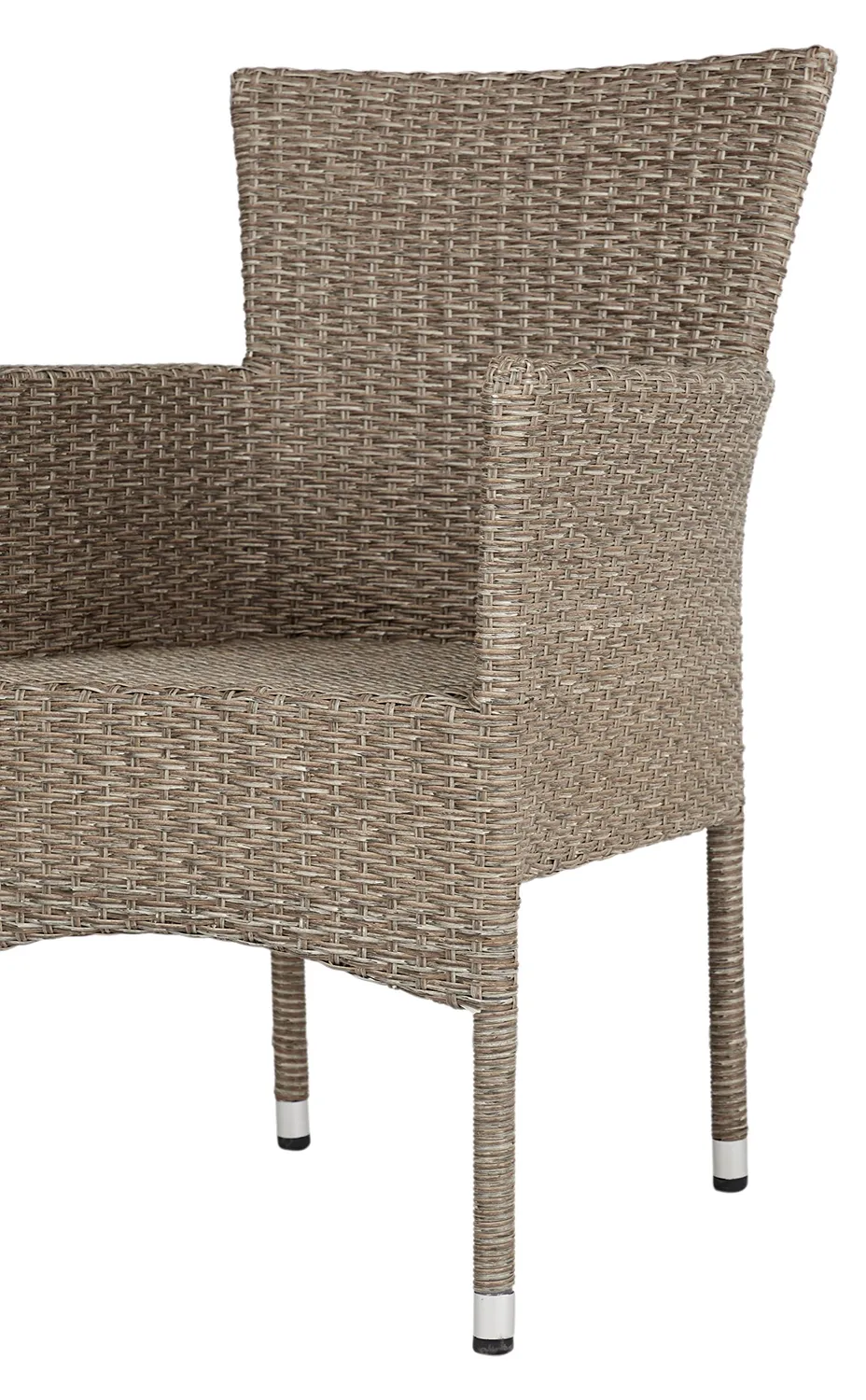 Envy Gartenmöbel-Set rund 110 cm Teaklook für 4 Personen natur