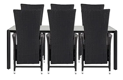 Envy Gartenmöbel-Set für 6 Personen Gartentisch 200 cm Betonoptik