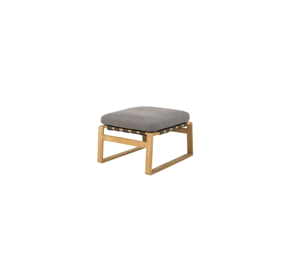 Cane-line Endless Soft Fußhocker Grau Teak QuickDry