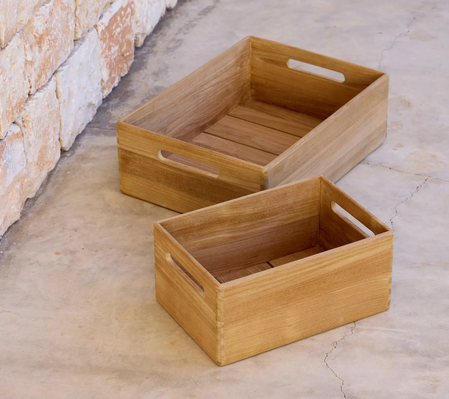 Cane-line Club Aufbewahrungsbox klein Teak Holz