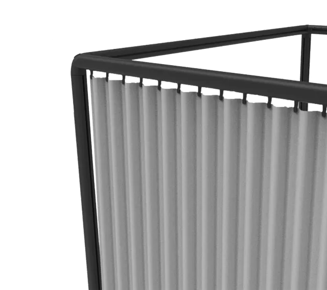 Cane-line Laze Cabana Seitengardine Light Grey Virtue Outdoor