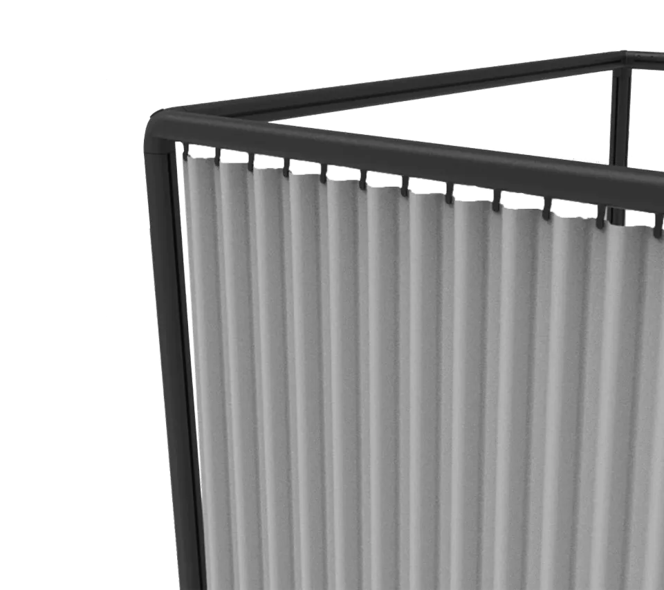 Cane-line Laze Cabana Seitengardine Light Grey Virtue Outdoor