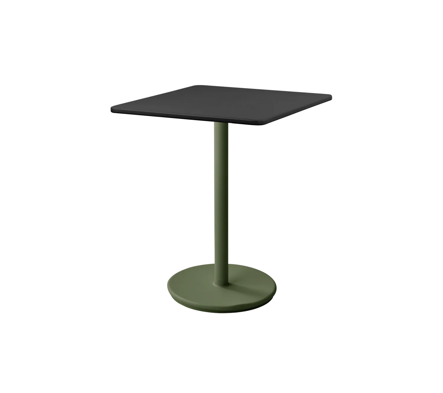 Cane-line Go Café Tisch 75x75 cm Lava Grey Aluminium