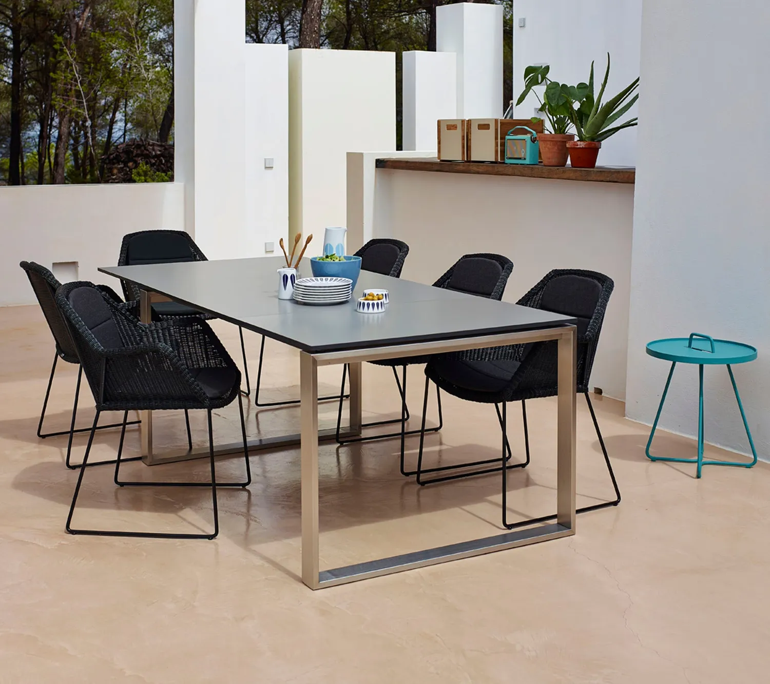 Cane-line Breeze Gartenstuhl schwarz Weave