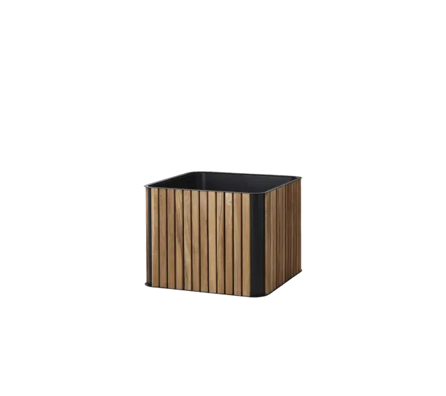 Cane-line Combine Pflanzkübel Teak Lavagrau Alu