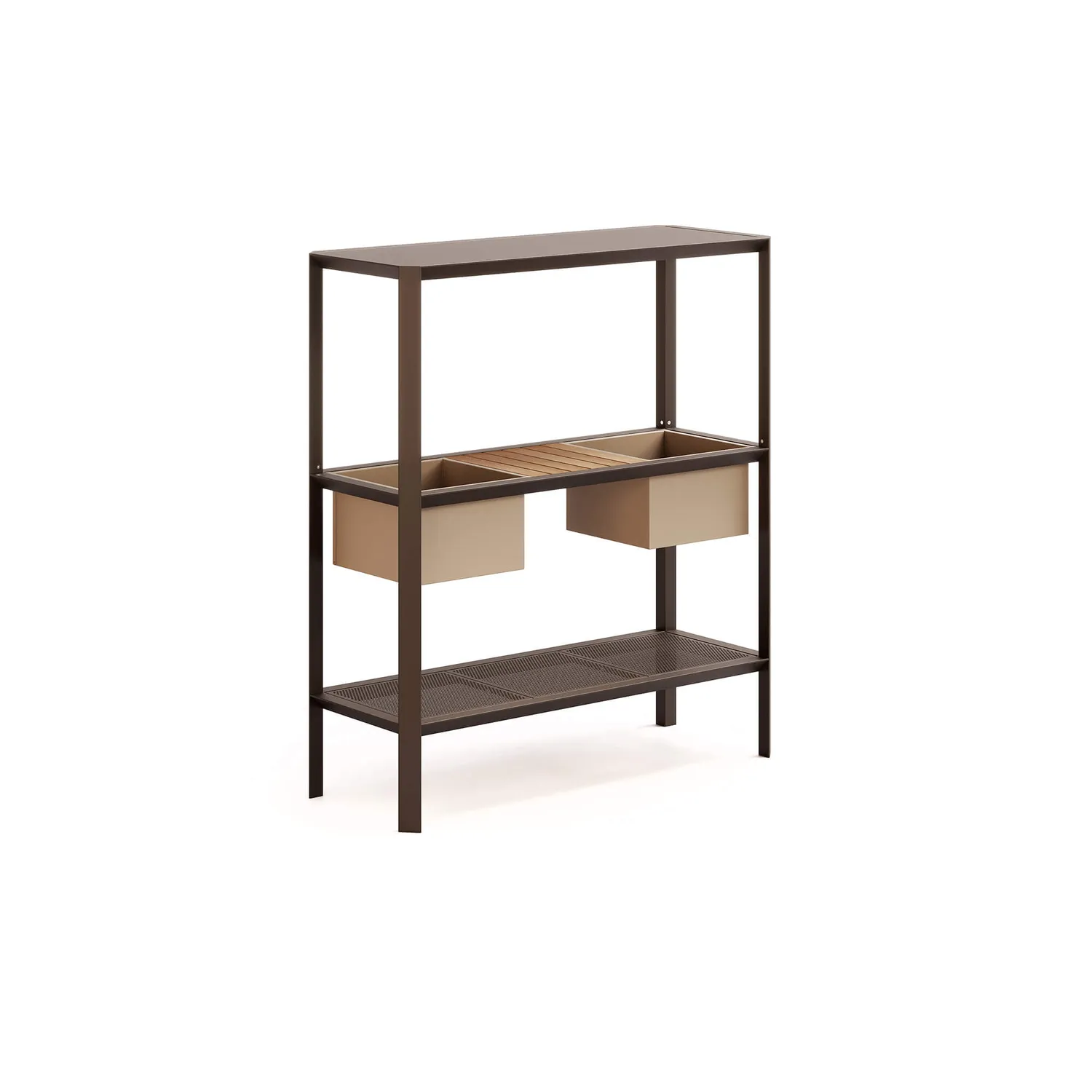 Emu Emily Configuración 2 Pflanzkasten Metall Teak