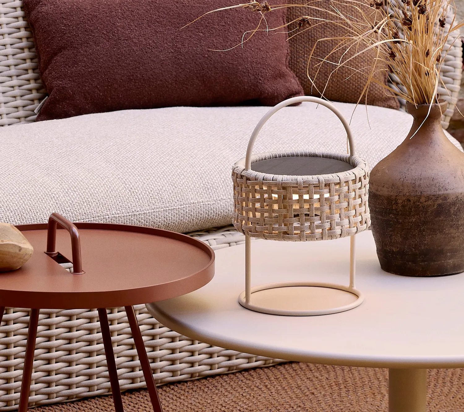 Cane-line Illusion Leuchte Dunkelgrau Solar LED