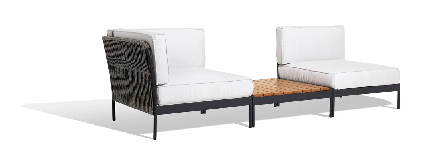 Skargaarden Lidö Sofa Ecke Aluminium Lounge wetterfest