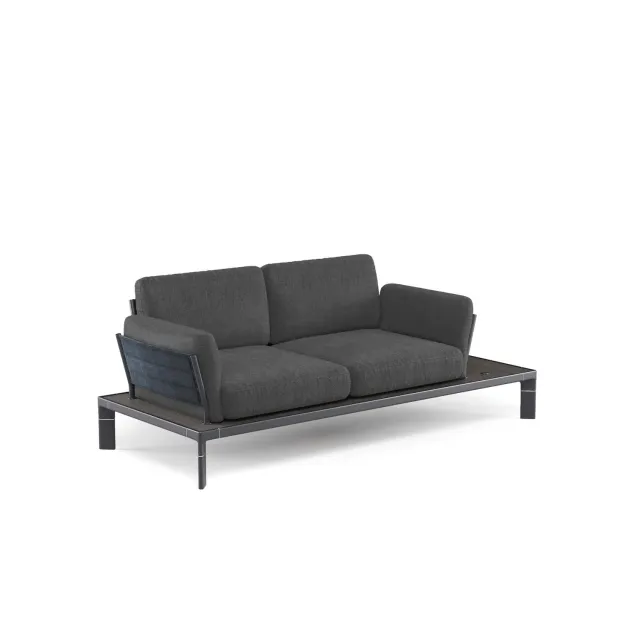 Emu Tami 2-Sitzer Gartensofa Bambus Alu