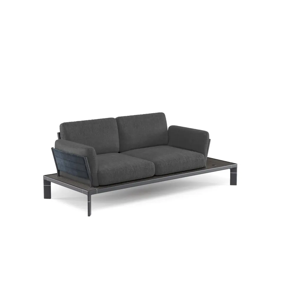 Emu Tami 2-Sitzer Gartensofa Bambus Alu