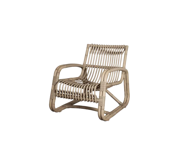 Cane-line Curve Loungesessel Lava Grey Aluminium