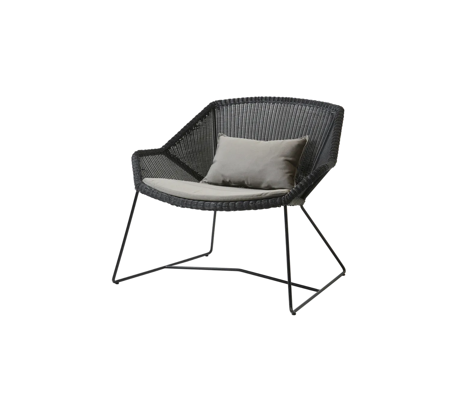 Cane-line Breeze Kissenset Loungestuhl Schwarz Natté