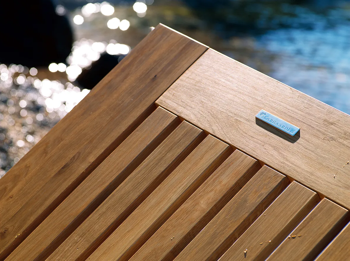 Skargaarden Skanör Sonnenliege Teak Sunbrella