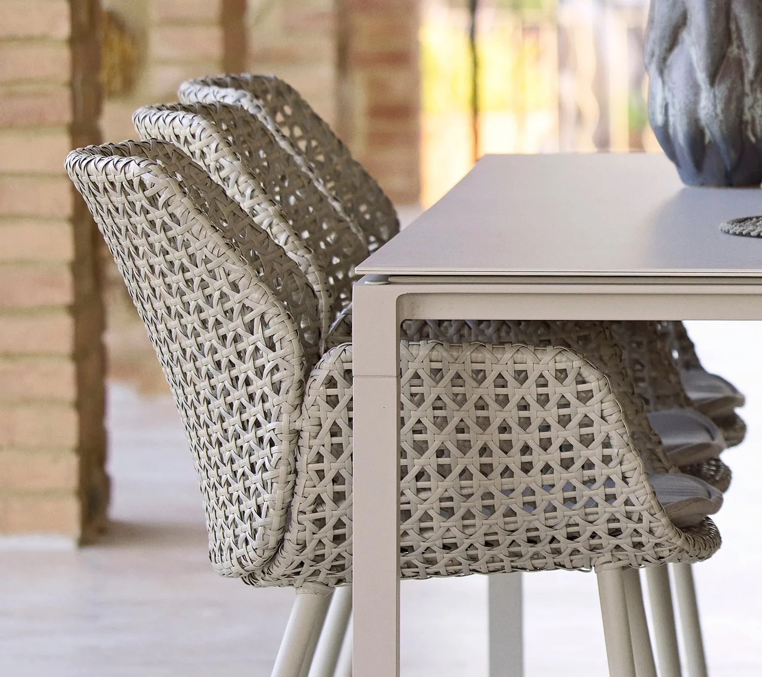 Cane-line Vibe Stuhl Schwarz Graphit Weave Geflecht Outdoor