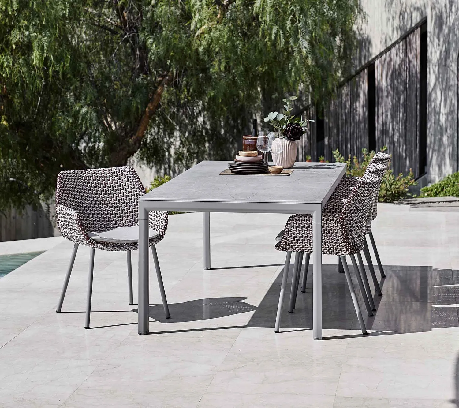 Cane-line Vibe Stuhl Schwarz Graphit Weave Geflecht Outdoor