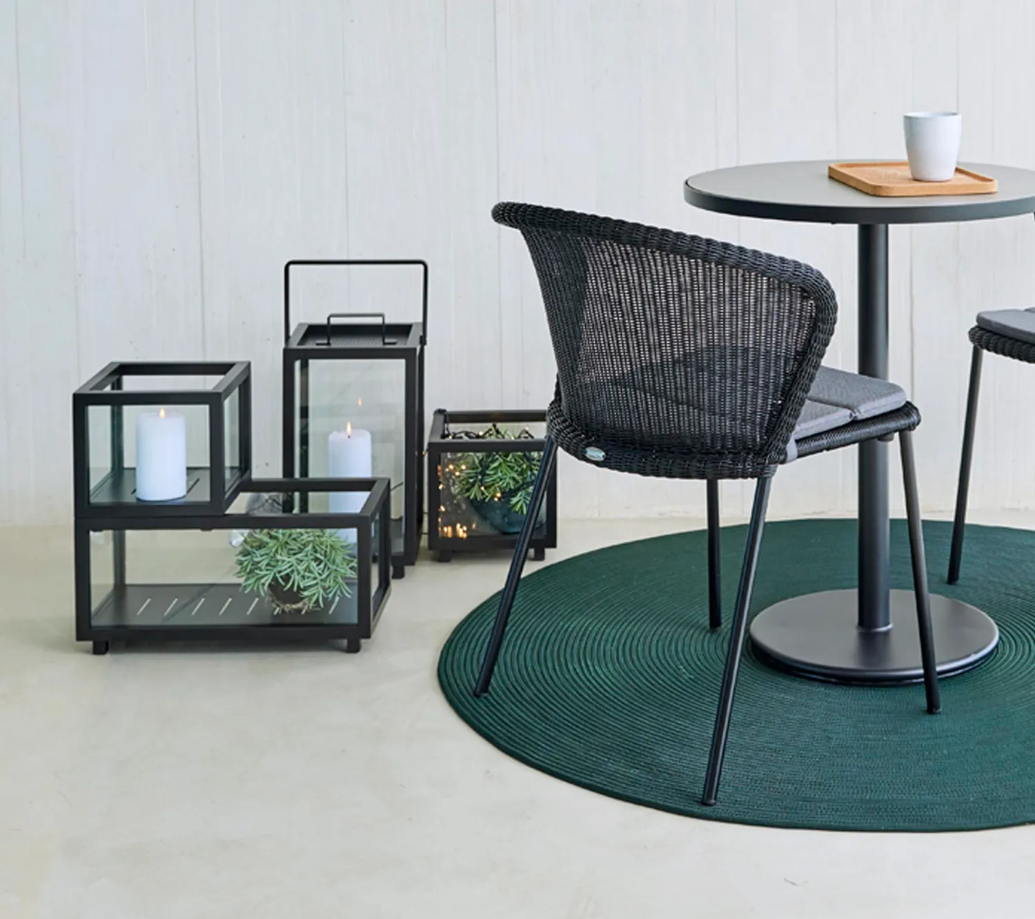 Cane-line Lightbox Laterne klein lavagrau Aluminium