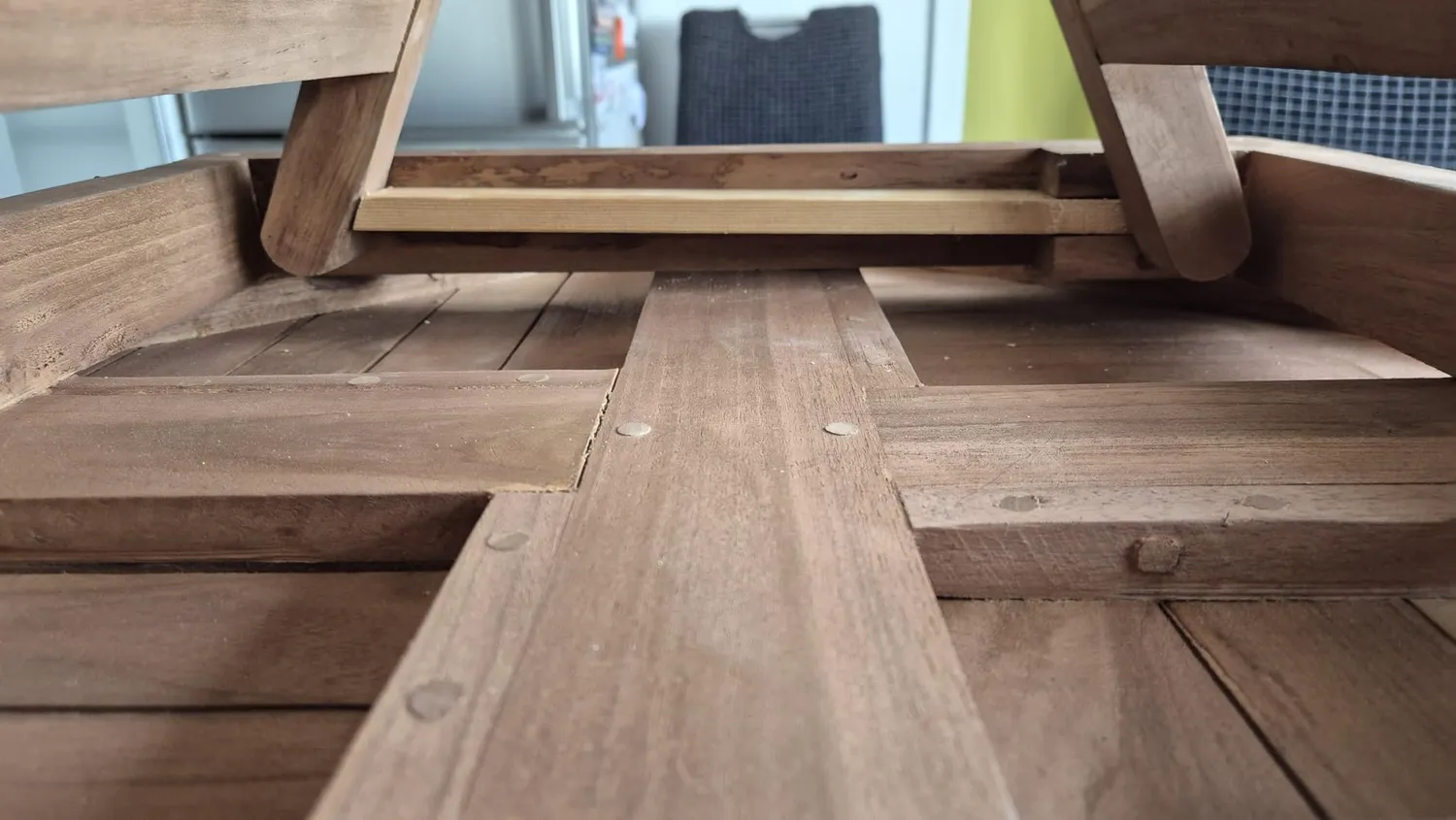 MR.DEKO Sutton Klapptisch 70 cm Teak Balkontisch wetterfest