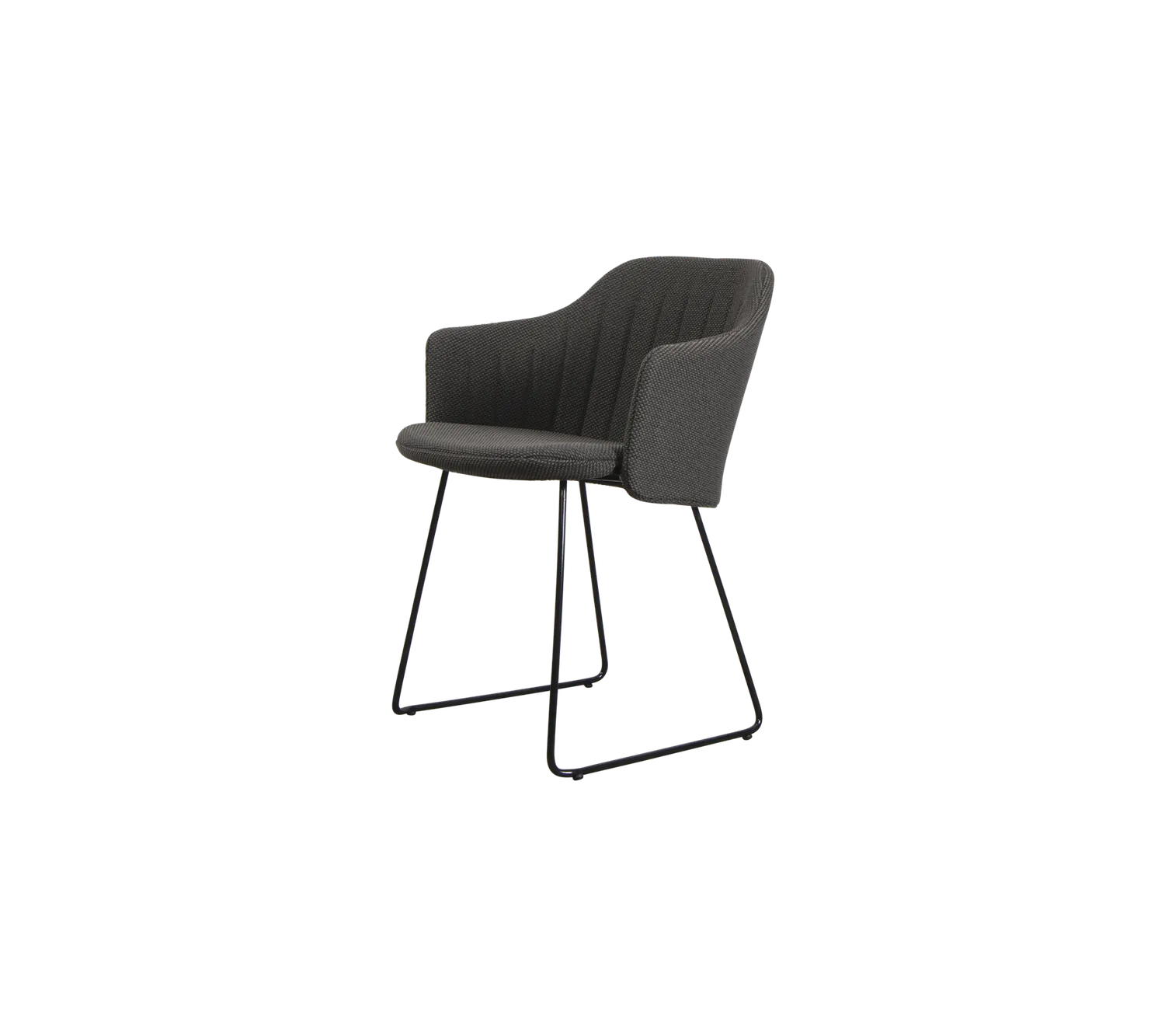 Cane-line Choice Choice chair with sled legs Gartenstuhl Schwarz Kufengestell