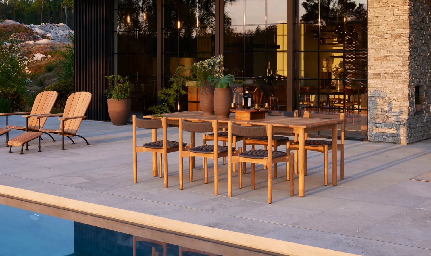 Skargaarden Böste Lounge Chair Gartensessel Teak