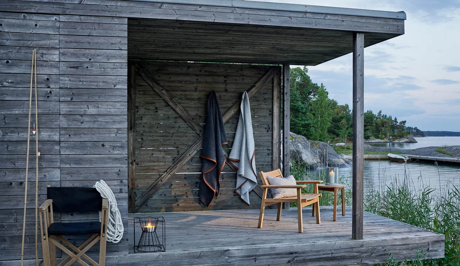 Skargaarden Djurö Lounge Tisch Klein Holz