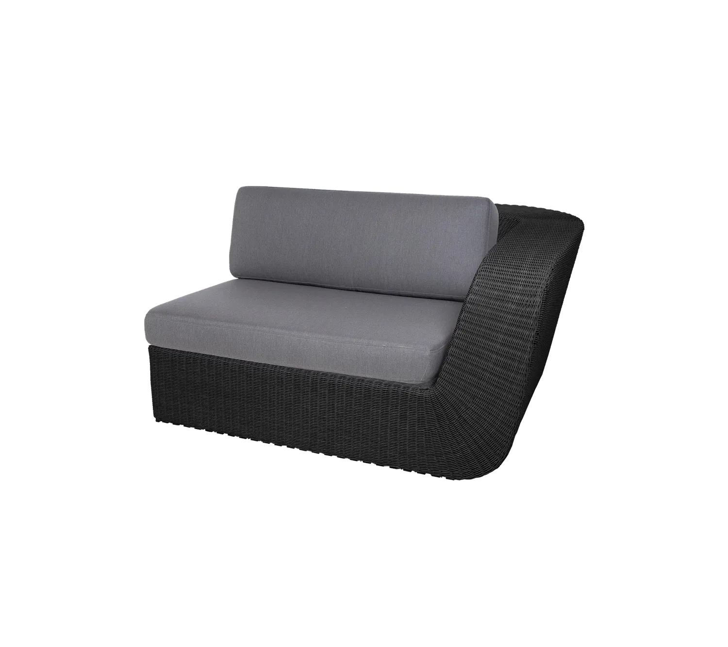 Cane-line Savannah 2-Sitzer-Sofa linkes Modul Kissen-Set grau QuickDry