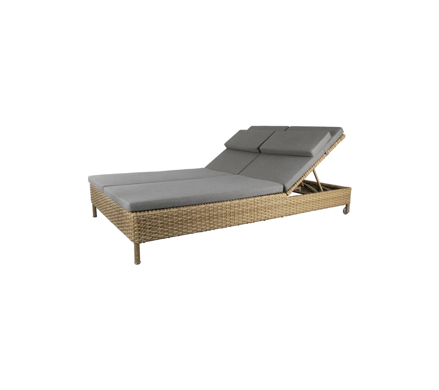 Cane-line Rest Sunbed double Polster taupe QuickDry