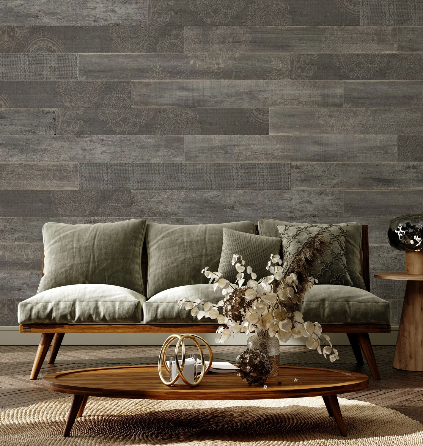 Grosfillex Accent Sequoia Wandverkleidung Holz Kit