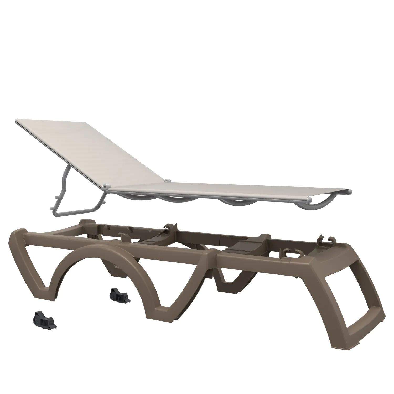 Grosfillex Bali Jamaica Ersatzgleiter Sonnenliege 6er Set
