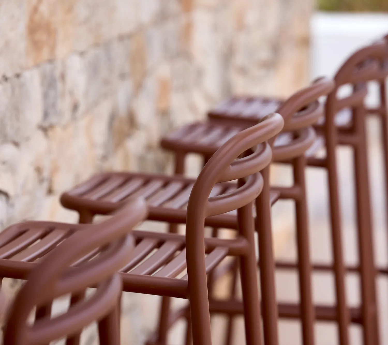 Cane-line Bliss Barstuhl Dunkelgrün Aluminium