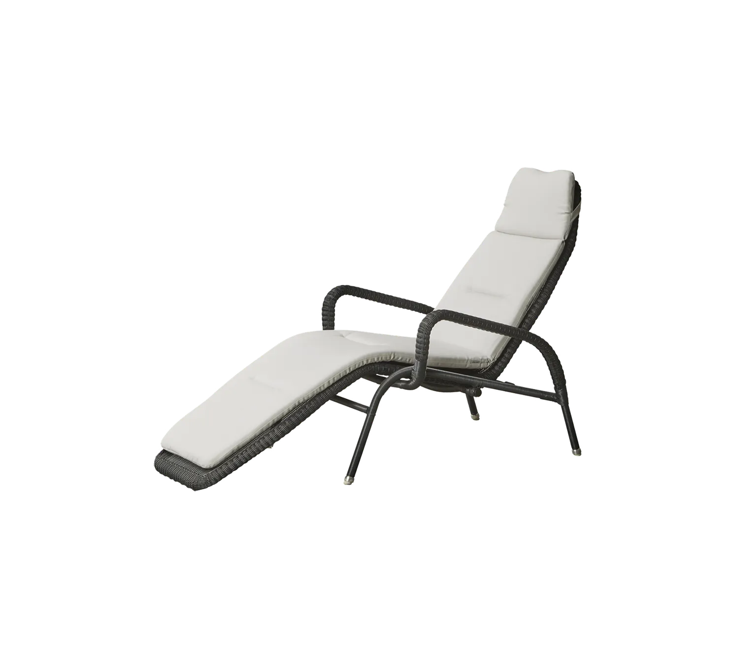 Cane-line Sunrise Sonnenliege Graphite mit QuickDry-Kissen