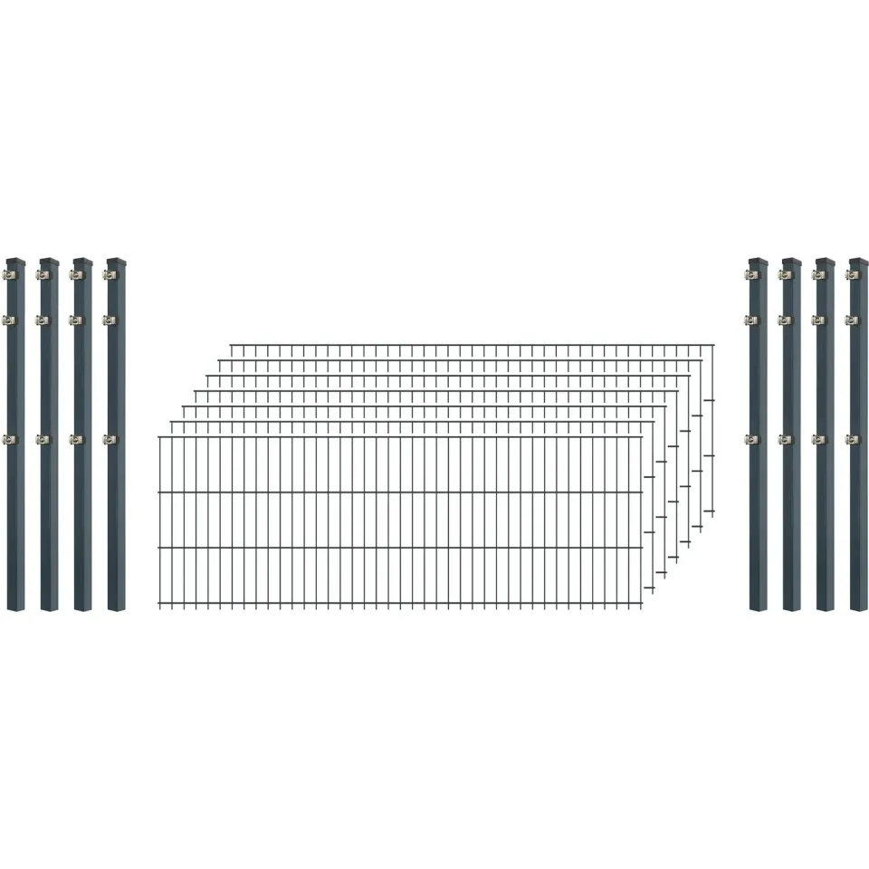 Industrie-Zaunset 8/6/8 Anthrazit 250/63cm 7 Matten