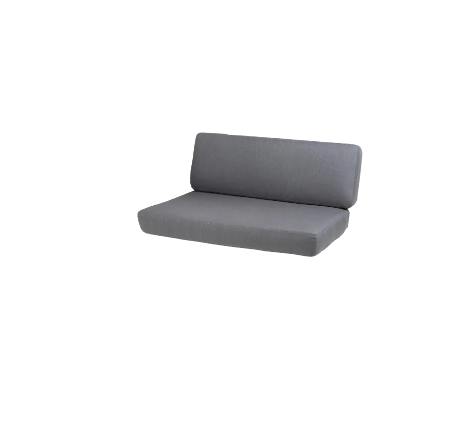 Cane-line Savannah 2-Sitzer-Sofa rechtes Modul Kissen-Set Weiß