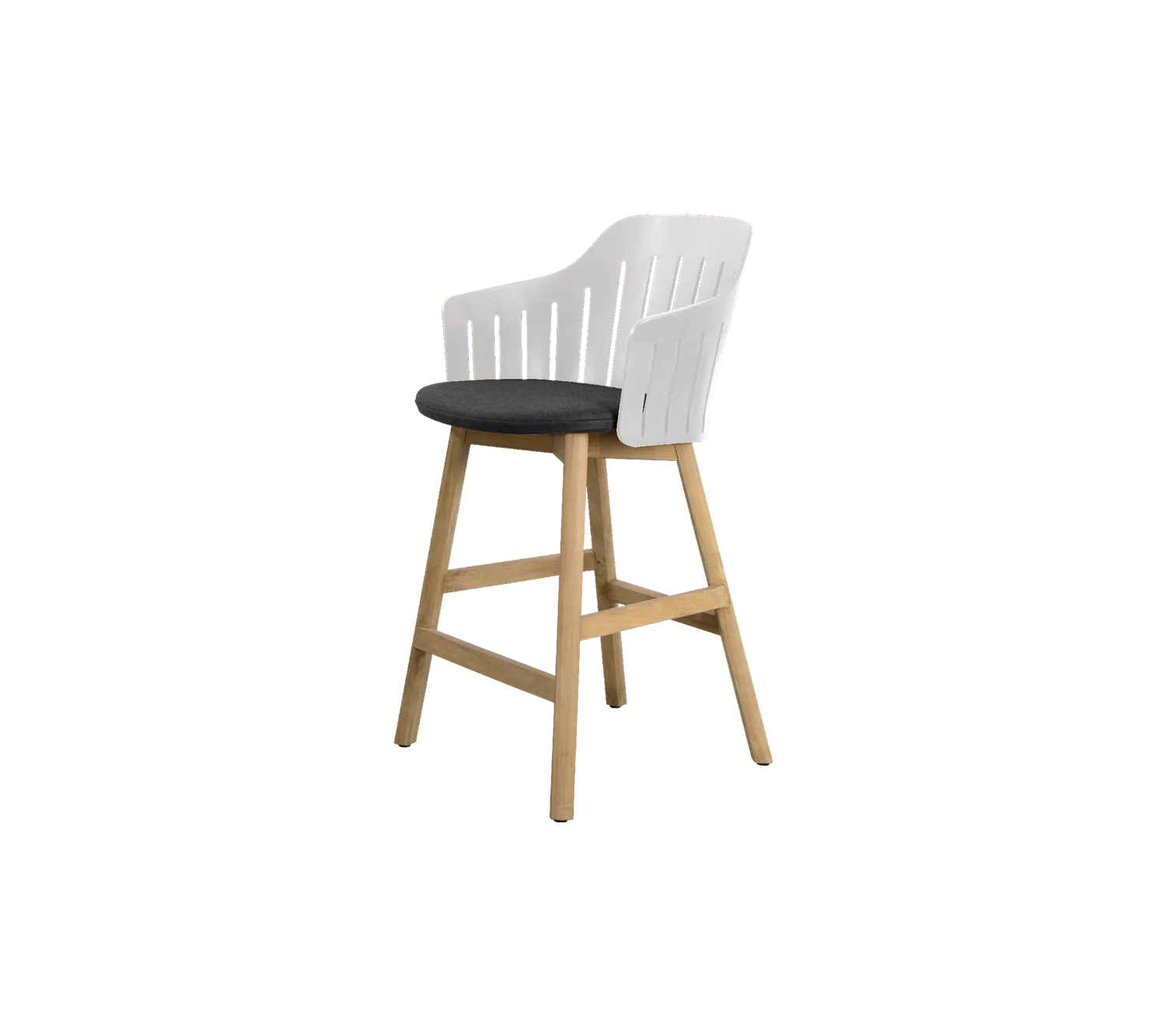 Cane-line Choice Counter Chair Barstuhl Schwarz Teak wetterfest