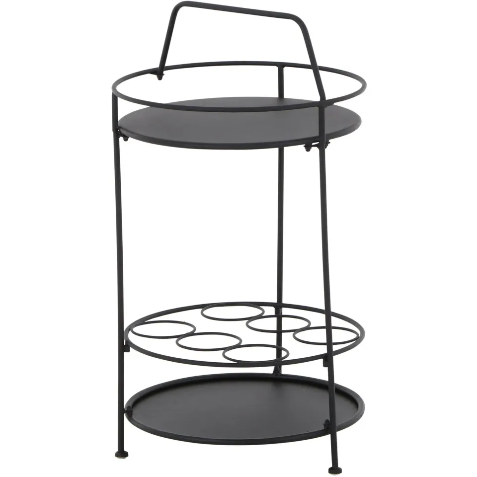 Bellamondo Siena Garden Siero Beistelltisch Stahl Ø 42 x 74 cm Schwarz