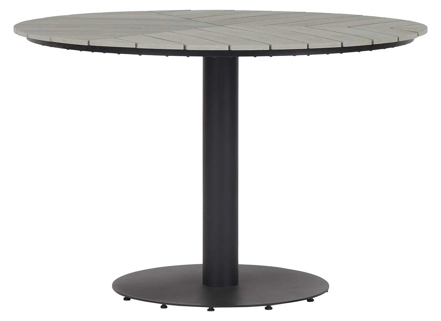Envy Gartenmöbel-Set 4 Personen 110 cm Polywood schwarz