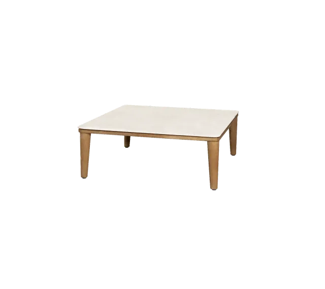 Cane-line Capture Couchtisch 85x85 teak taupe keramik