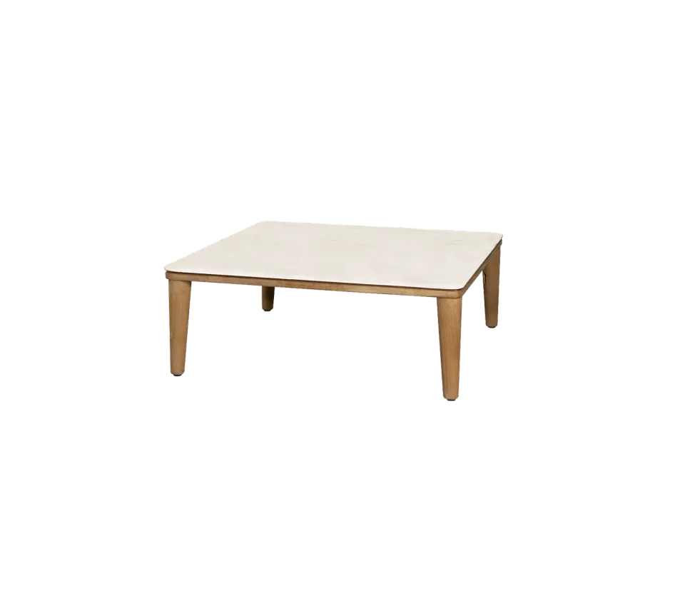 Cane-line Capture Couchtisch 85x85 teak taupe keramik