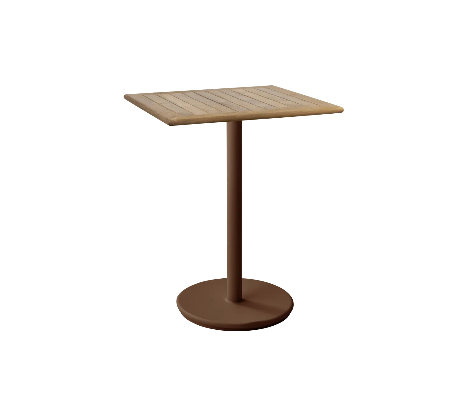 Cane-line Go café Tisch 72x72 cm Darkgrün Teak wetterfest