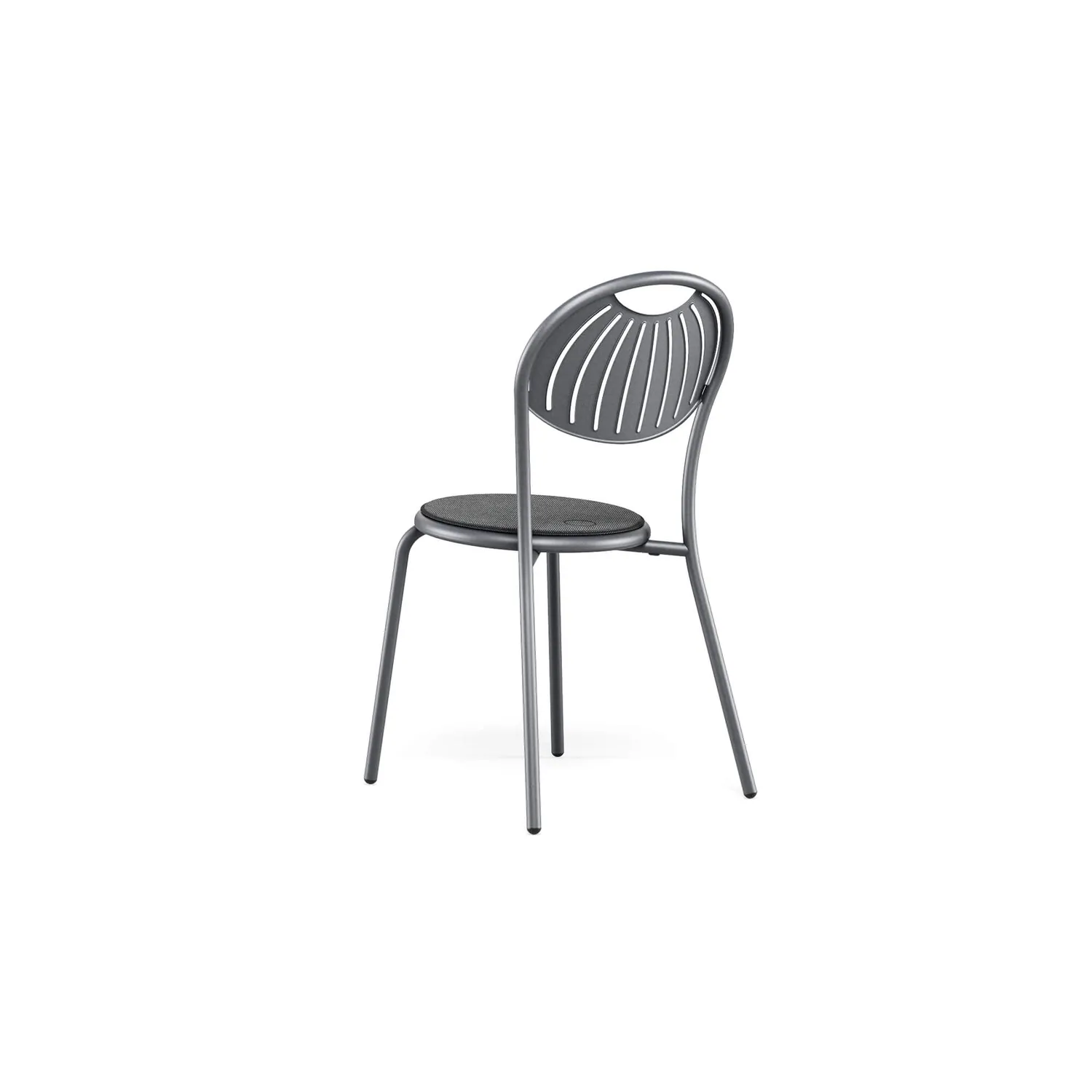 Emu Coupole Silla Stuhl aus Stahl mit Kuppel-Rückenlehne