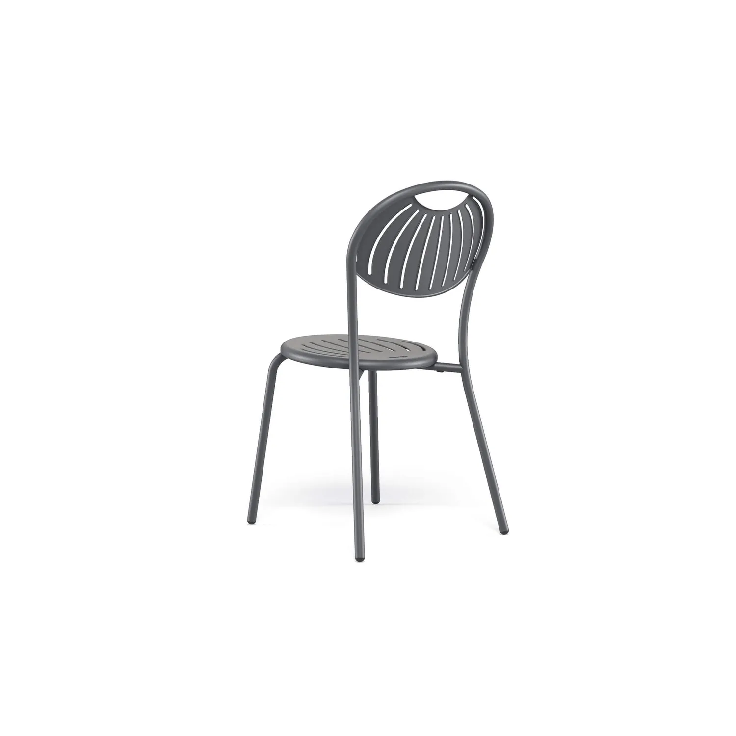 Emu Coupole Silla Stuhl aus Stahl mit Kuppel-Rückenlehne