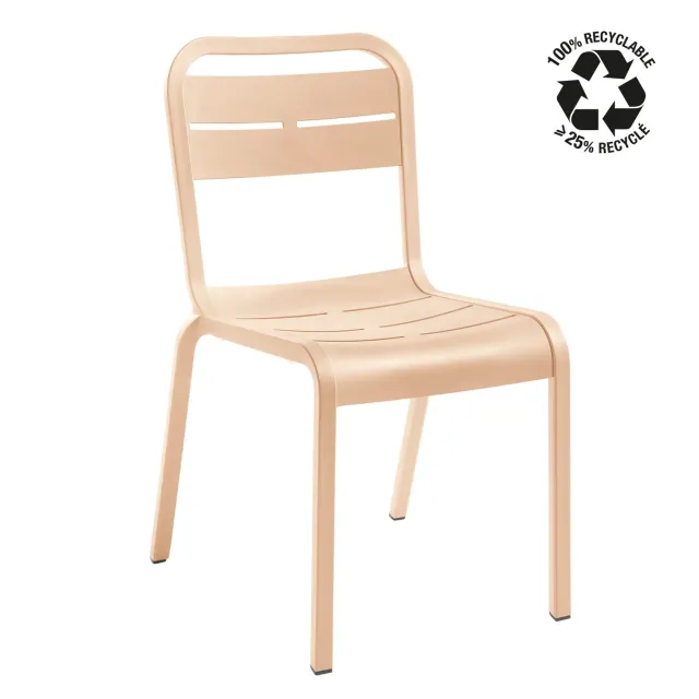 Grosfillex Cannes Gartenstuhl Terracotta recycelt