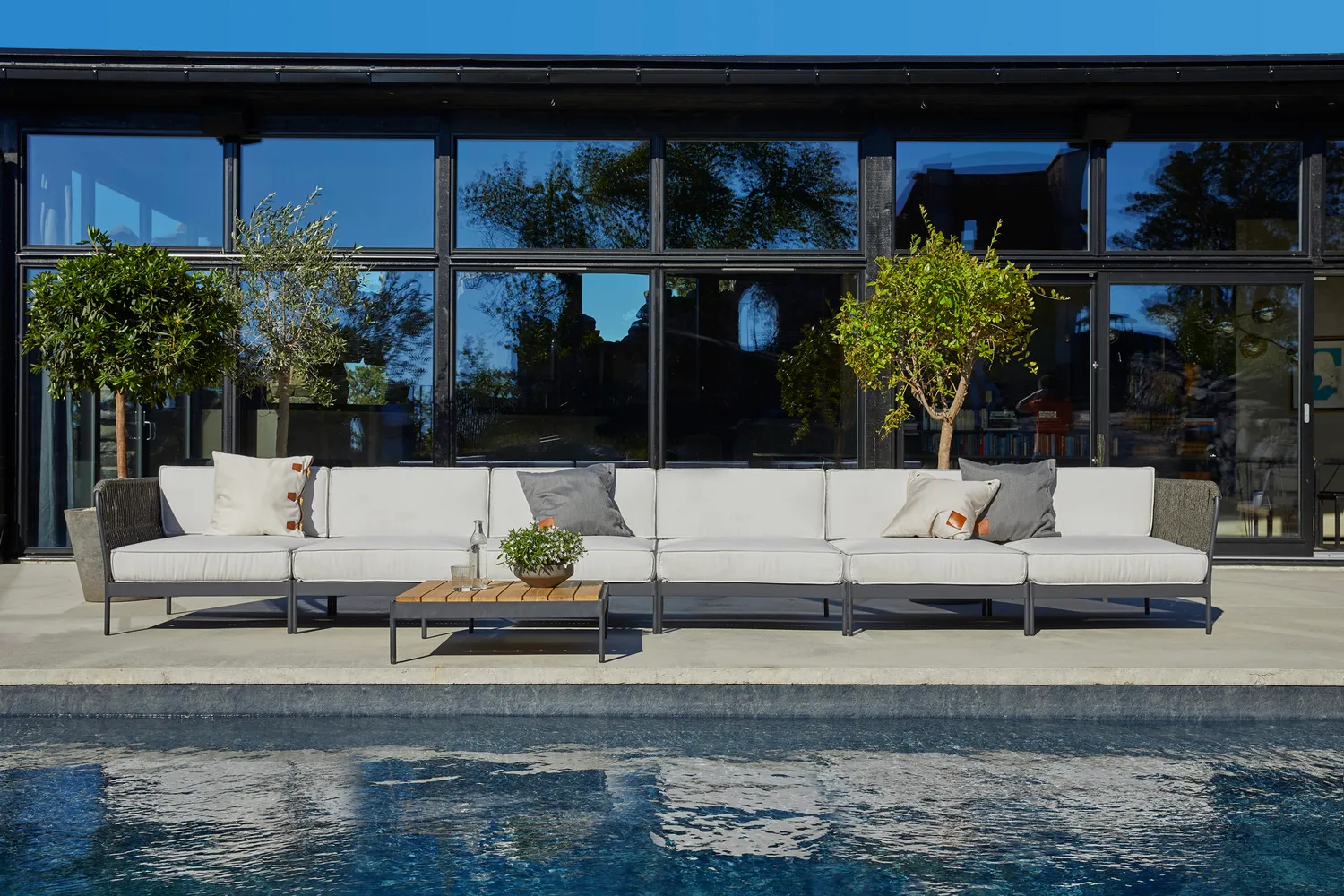 Skargaarden Lidö Sofa Mittelteil Kissen Sunbrella
