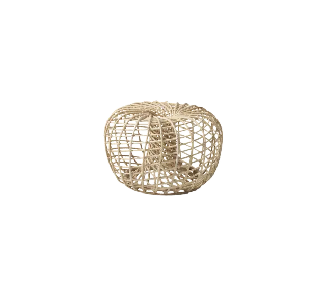 Cane-line Nest kleiner Hocker Natur Rattan ohne Glasplatte