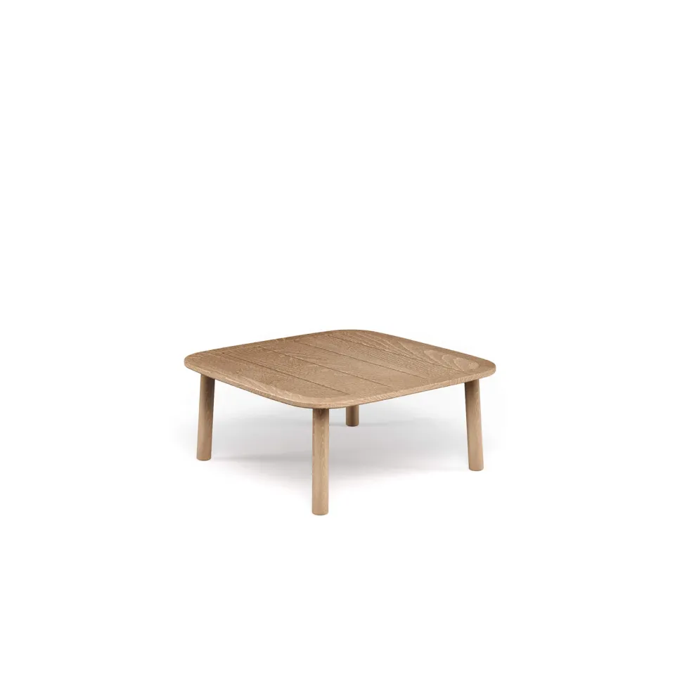 Emu Twins Mesa baja Couchtisch Teak und Aluminium