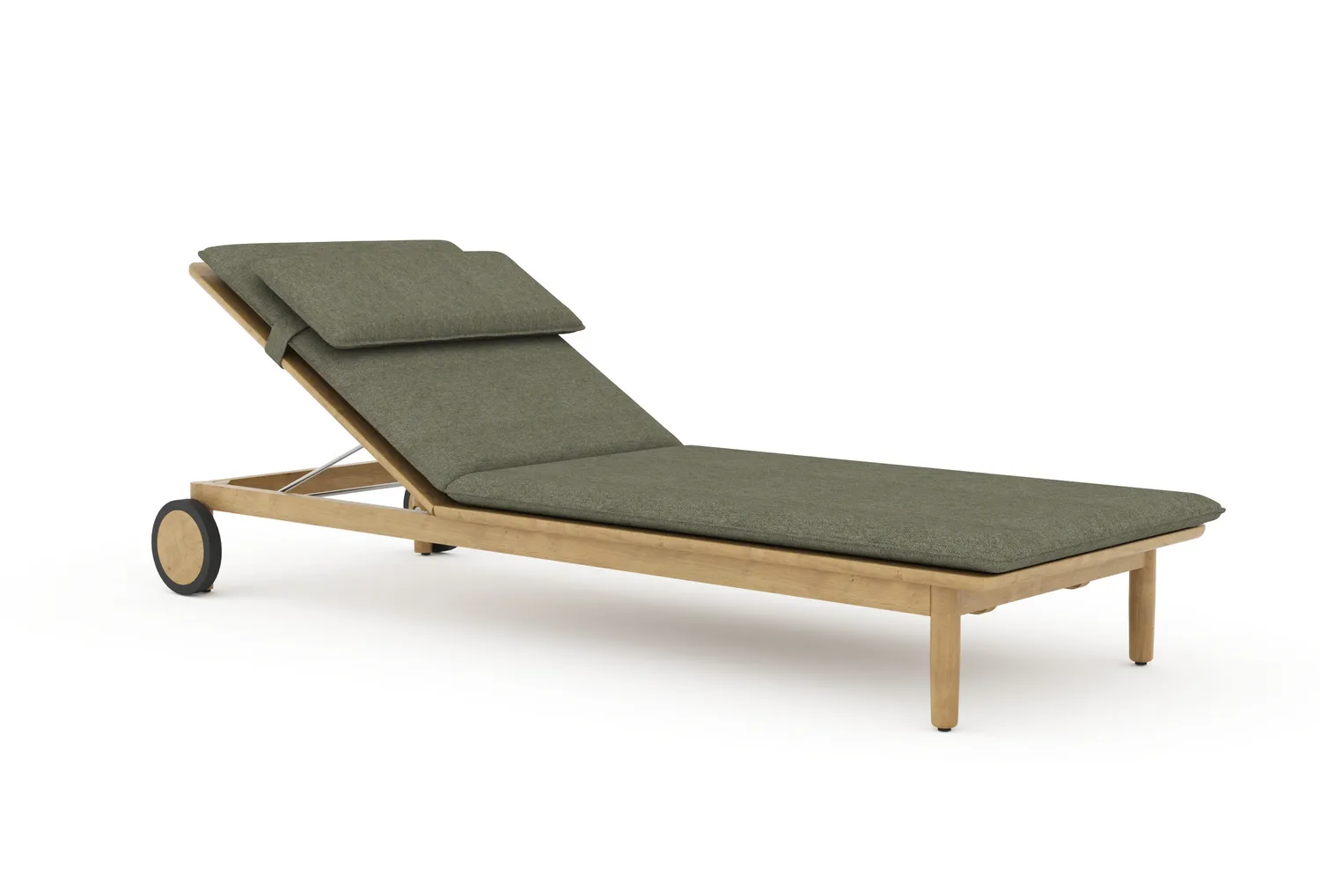 Skargaarden Koster Sun Lounger Teakholz Southend Graubraun