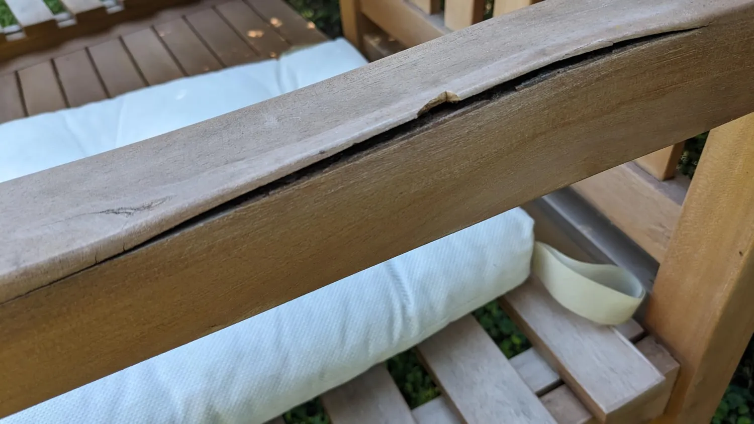 MR.DEKO Feierabendbank 160 cm Gartenbank mit Tisch Teakholz