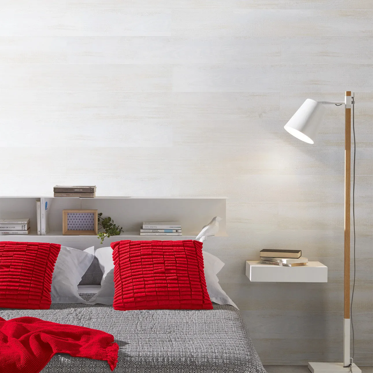 Grosfillex Element Compact Wandverkleidung Datcha Weiß Holzoptik