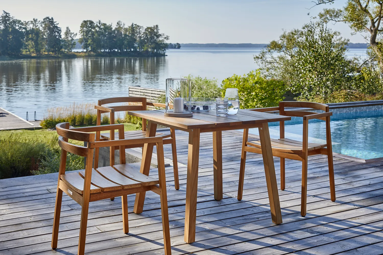 Skargaarden Oxnö Tisch 80x80 Gartentisch Holz